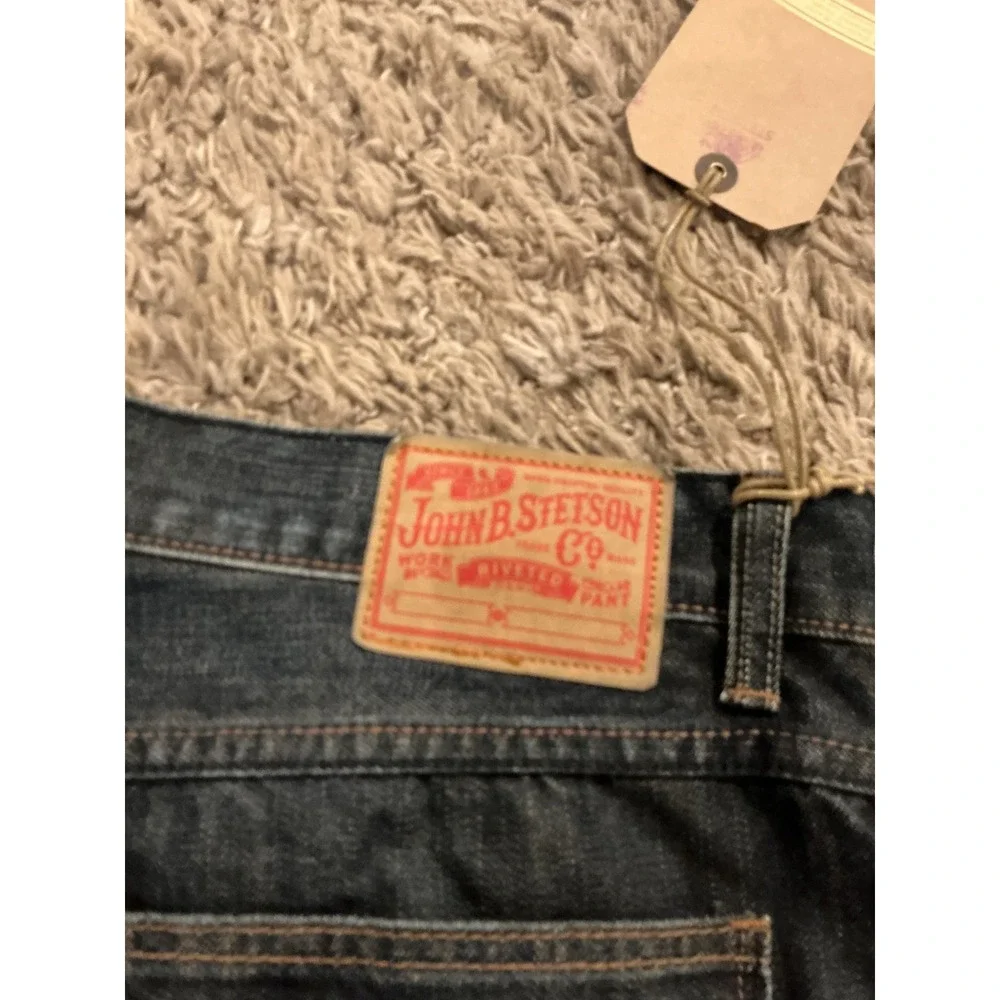 Stetson Mens No.‎ 1520 Standard Straight Leg Jeans Dark Wash Denim 36x34 NWT